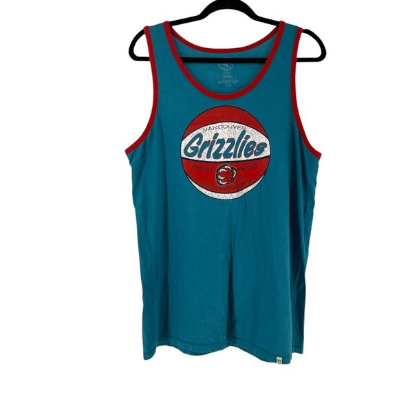 Vancouver Grizzlies Tank Top Mens Size L 47 Brand Muscle Tank Basketball Retro - Picture 1 of 8